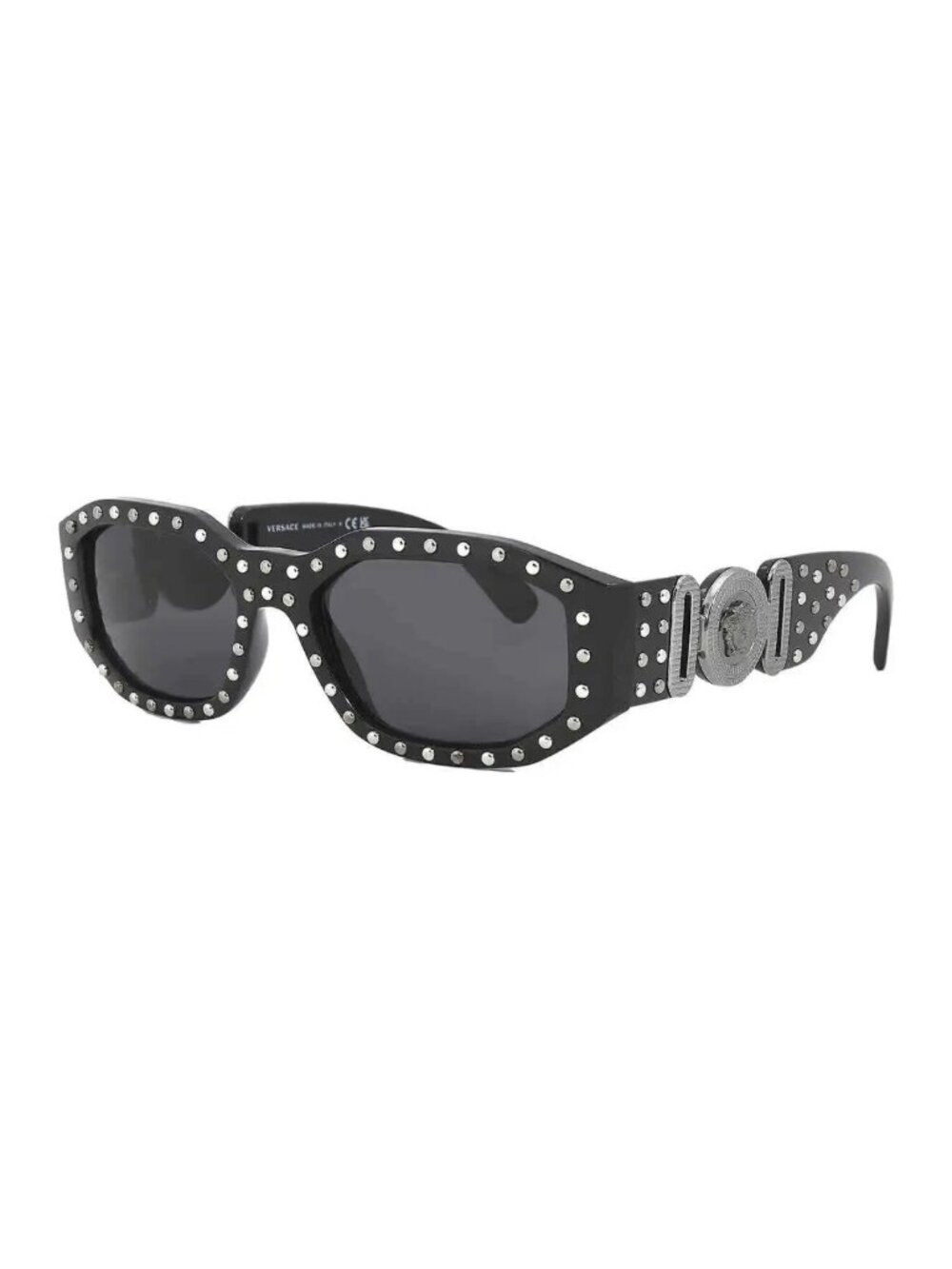 Versace Dark Grey Geometric Men's Sunglasses VE4361 539887 53 VE4361 539887 53